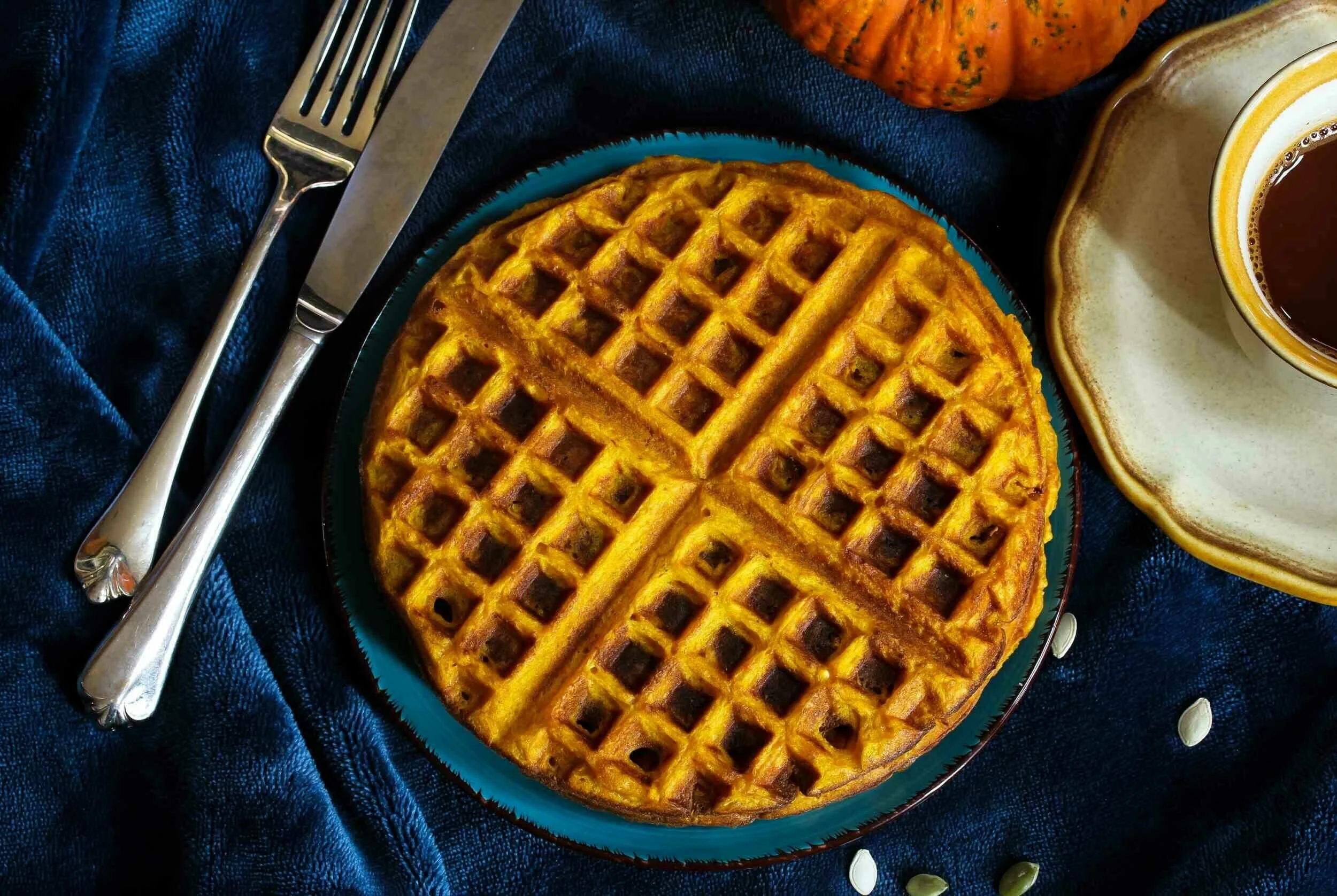Pumpkin Spice Waffles | Command Cooking