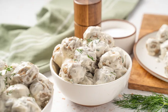 Smothered Sunday Meatballs