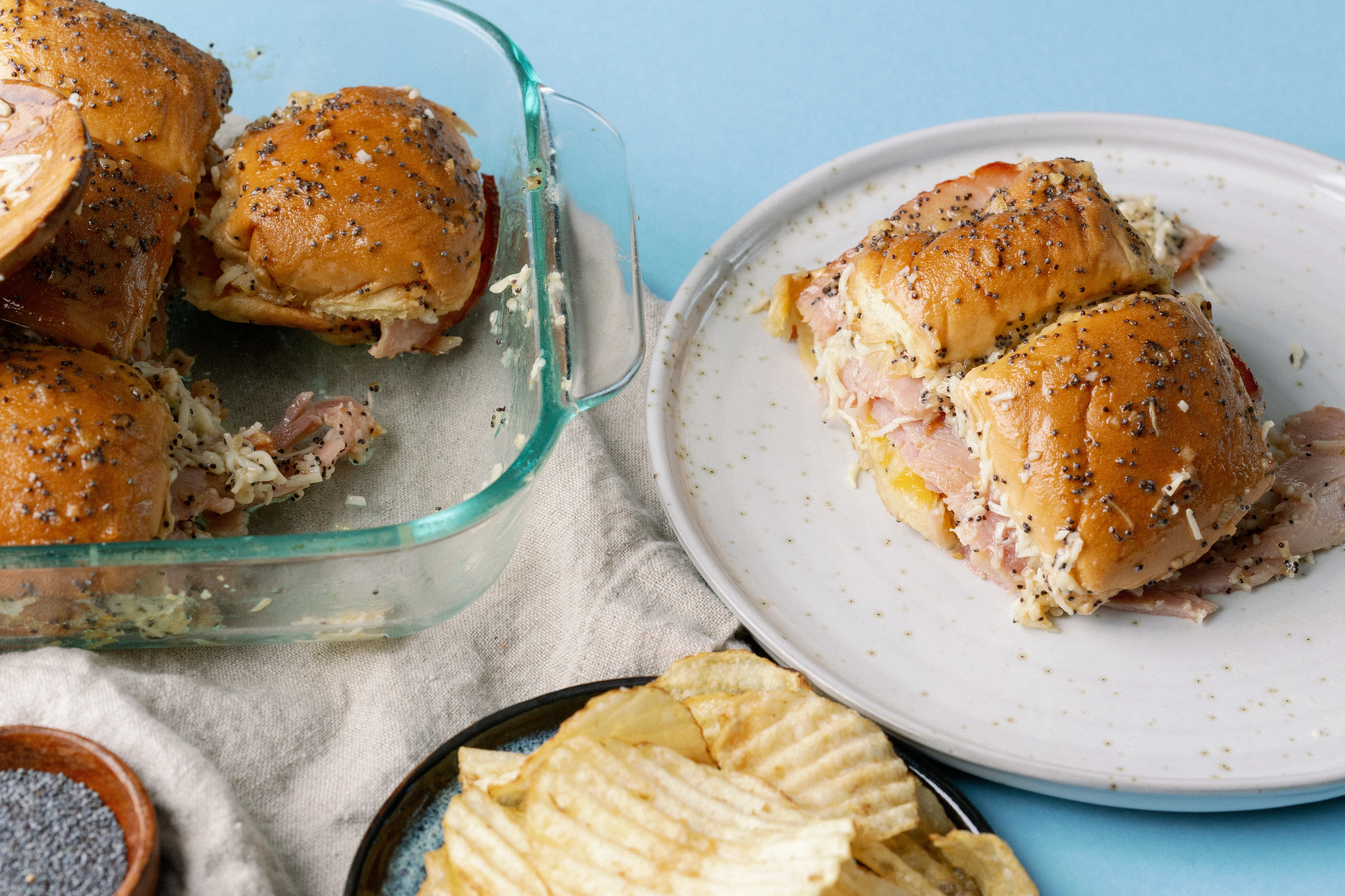 Rosie's Hot Ham & Cheese Sandwiches | Command Cooking