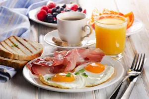 Where does breakfast live? image