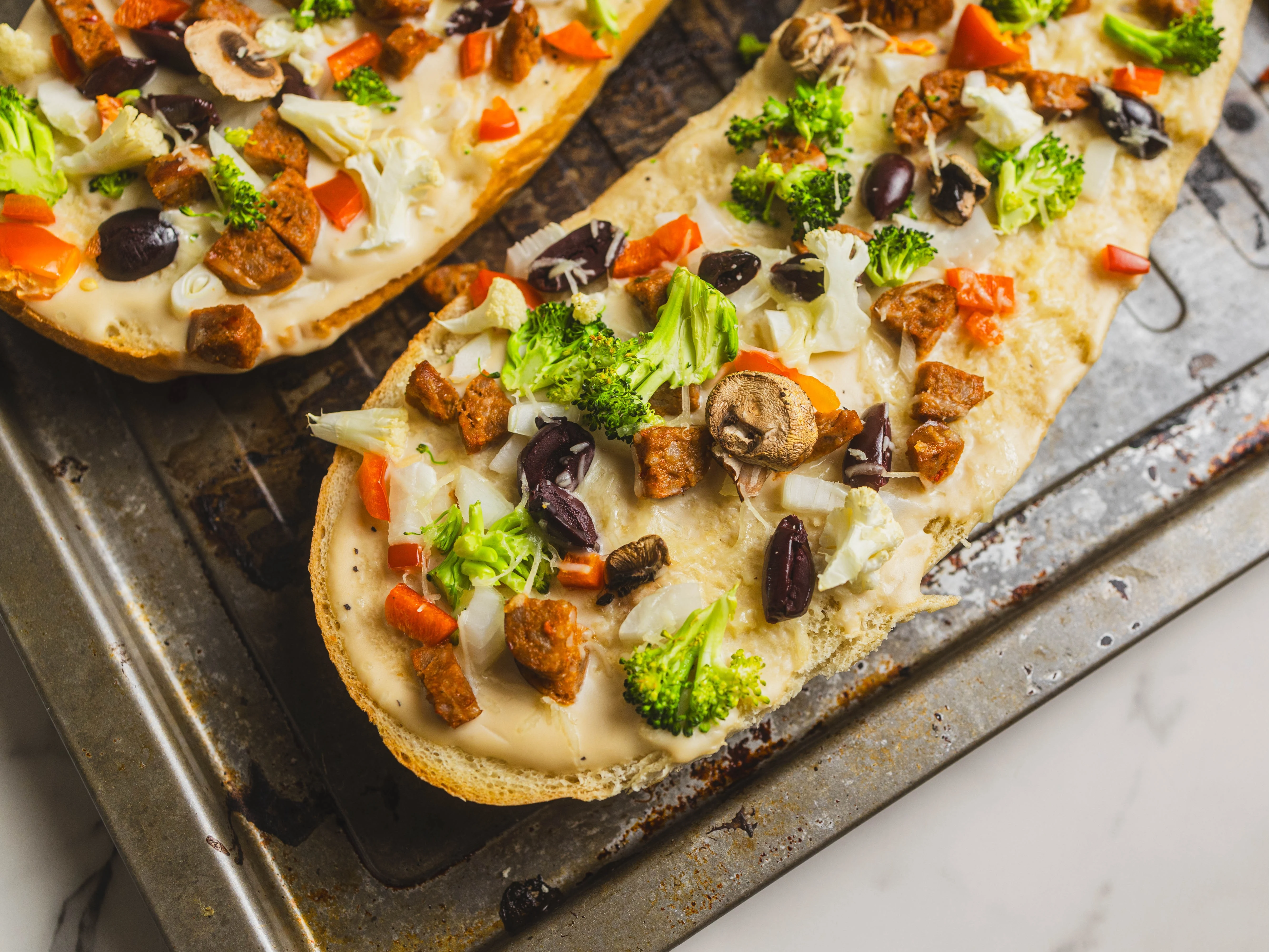 Funky French Bread Pizza | Recipes Direct