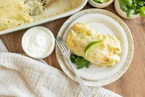 Creamy Chicken Enchilada Bake-5