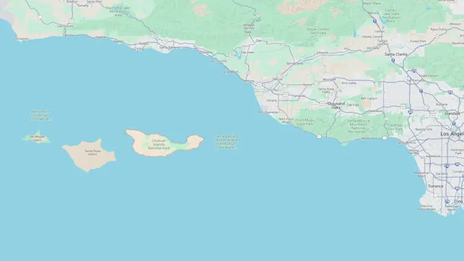 Santa Cruz Island Map