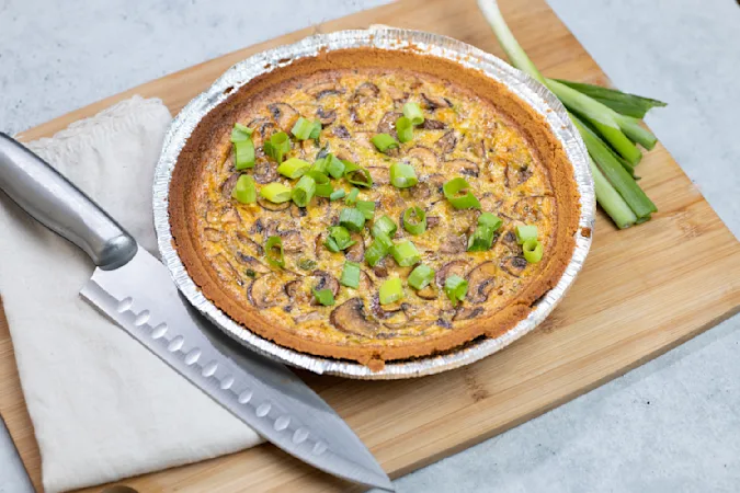 Barbara Bush's Mushroom Quiche