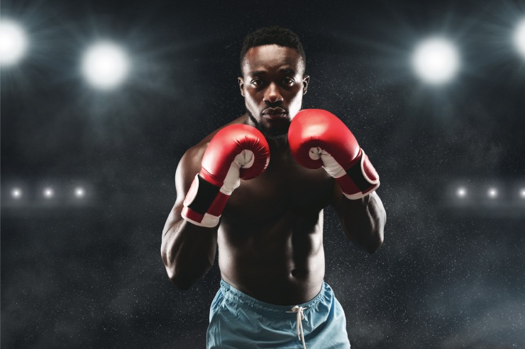  Why couldn't the boxer make it in stand-up comedy? image