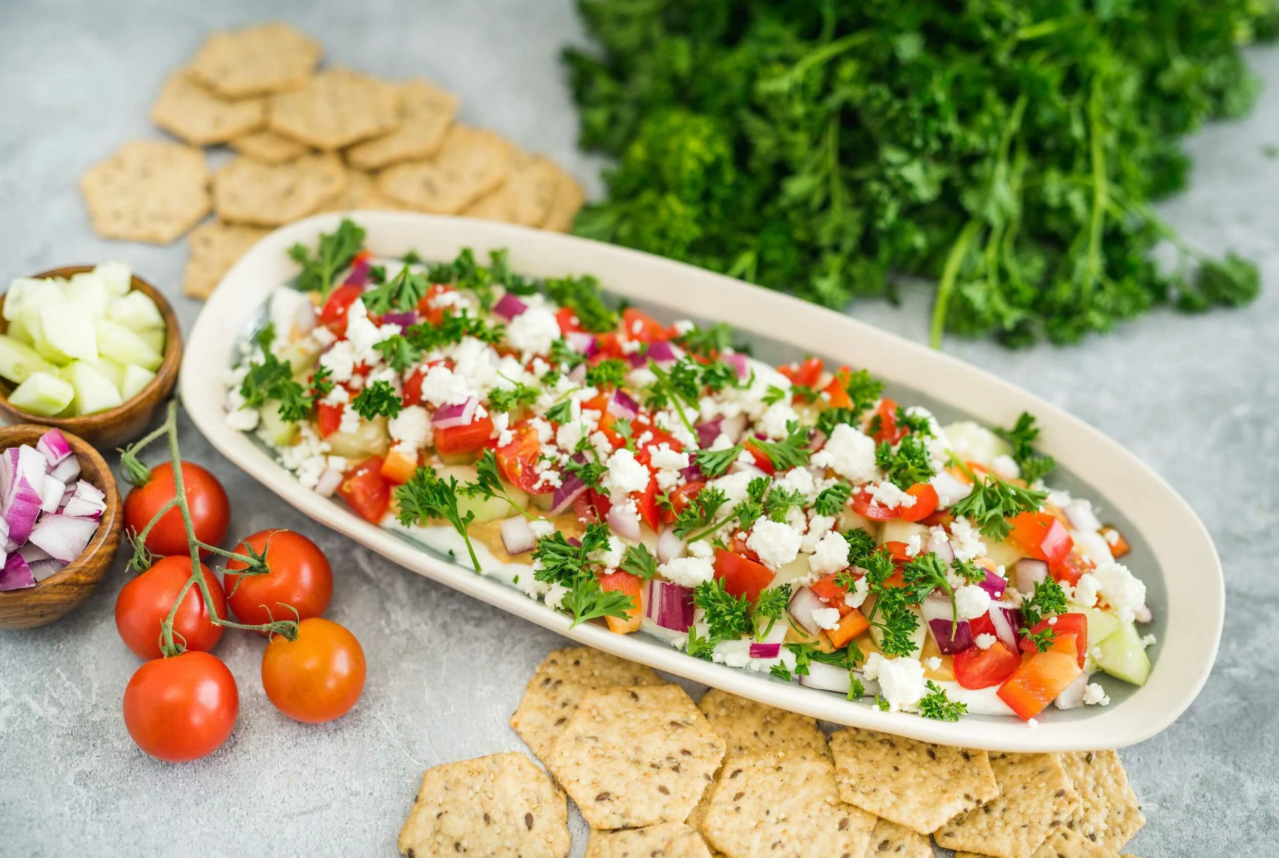 Greek Goddess Layer Dip | Big Recipe