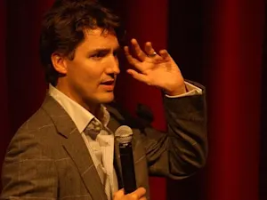 Justin Trudeau speaks at the University of Waterloo in 2006