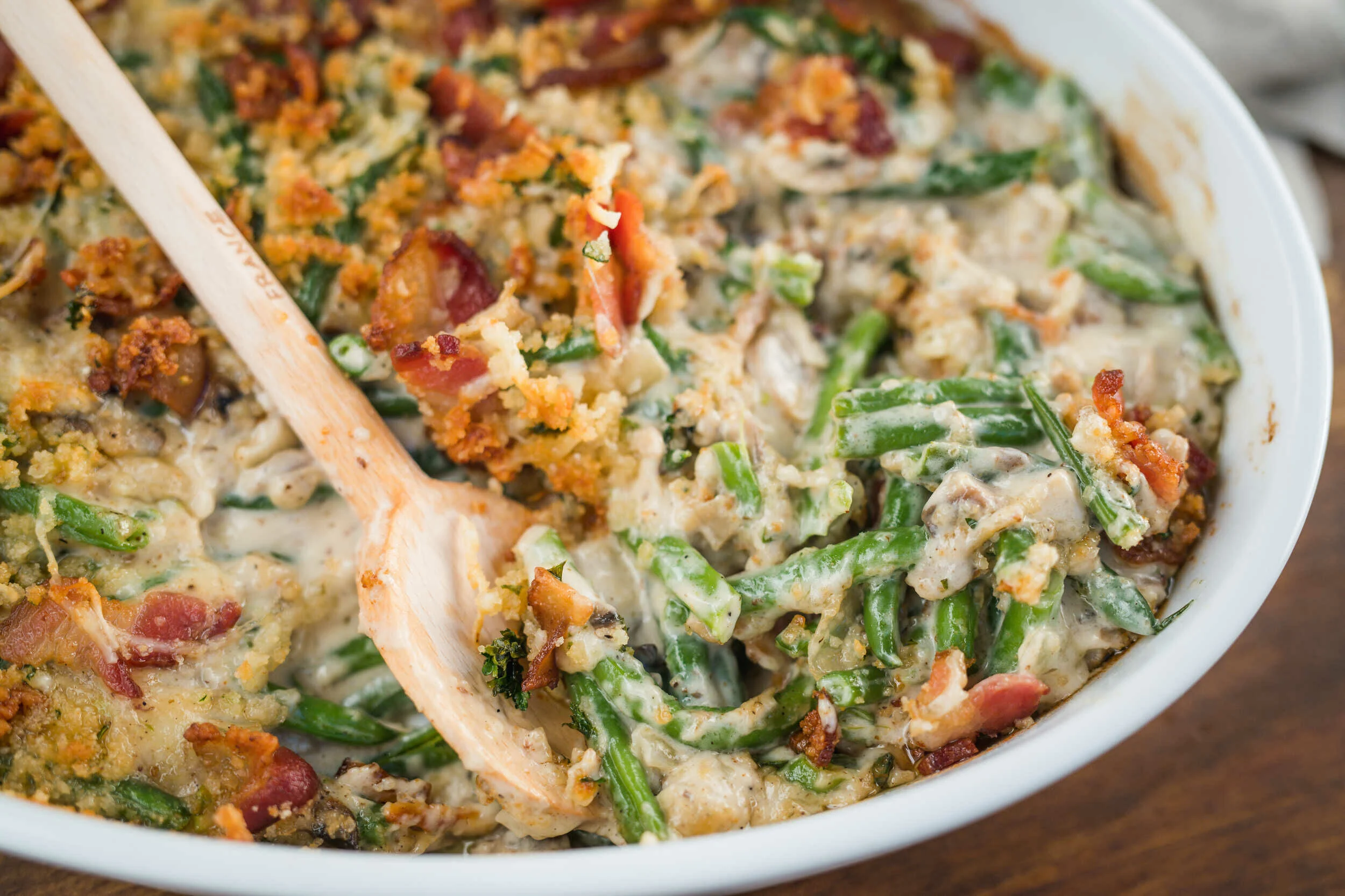Bacon Green Bean Casserole | Cooking Professionally