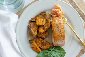 Spooky Seared Salmon