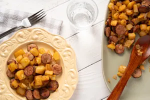 Oven-Baked Sausage And Potatoes-066