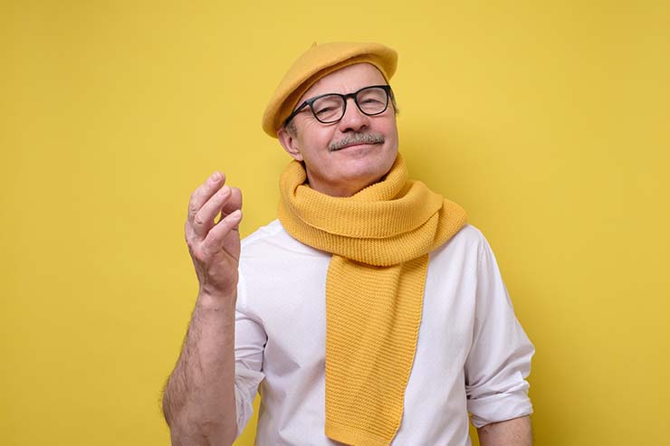  What do you call a Frenchman wearing sandals? image