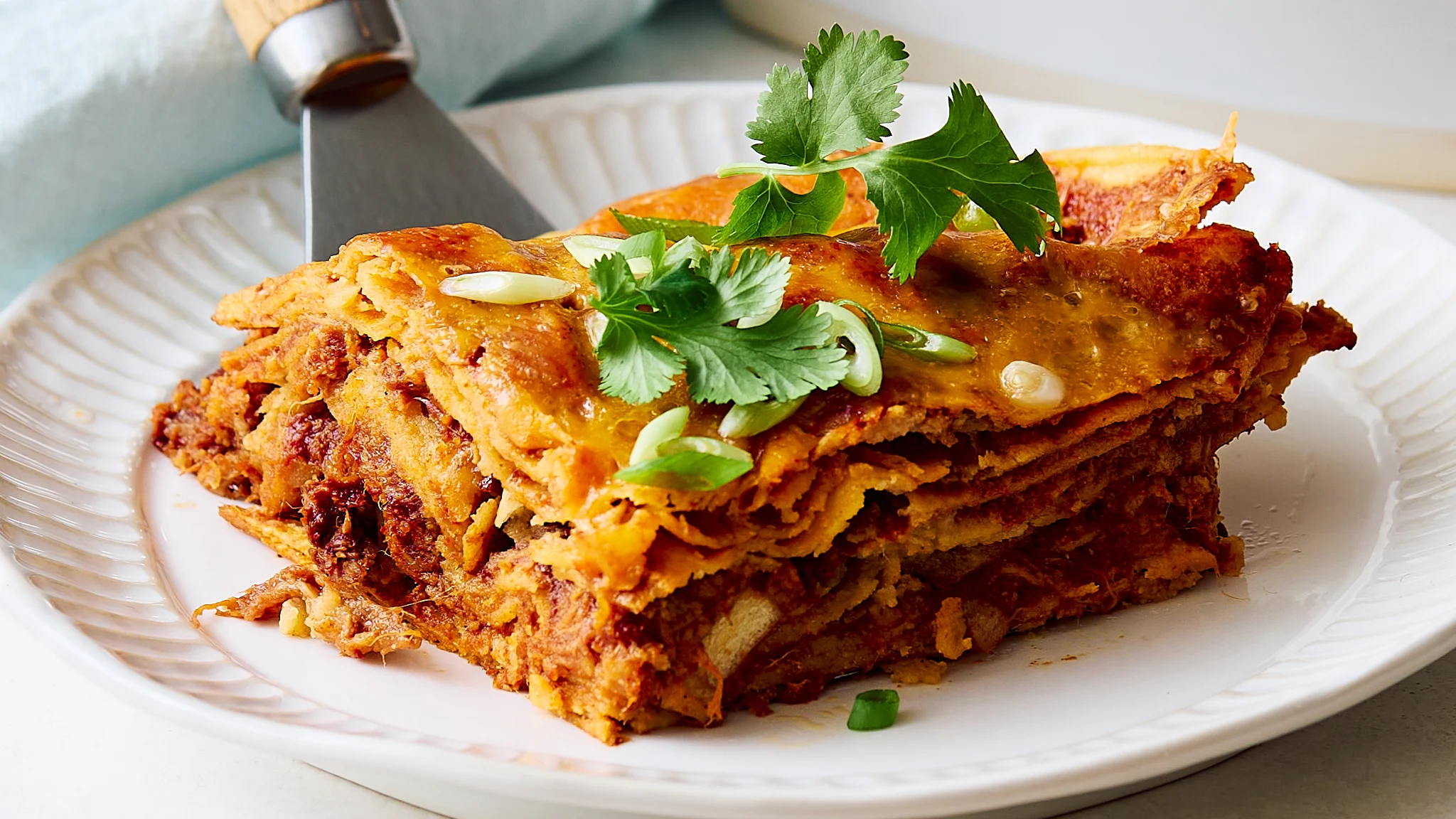 Mani's Pork Enchilada Bake | Big Recipe