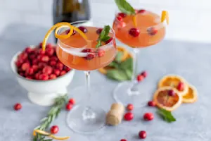 Sparkling Cranberry Mimosas