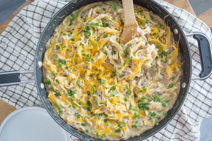 Creamy Beef Stroganoff Casserole