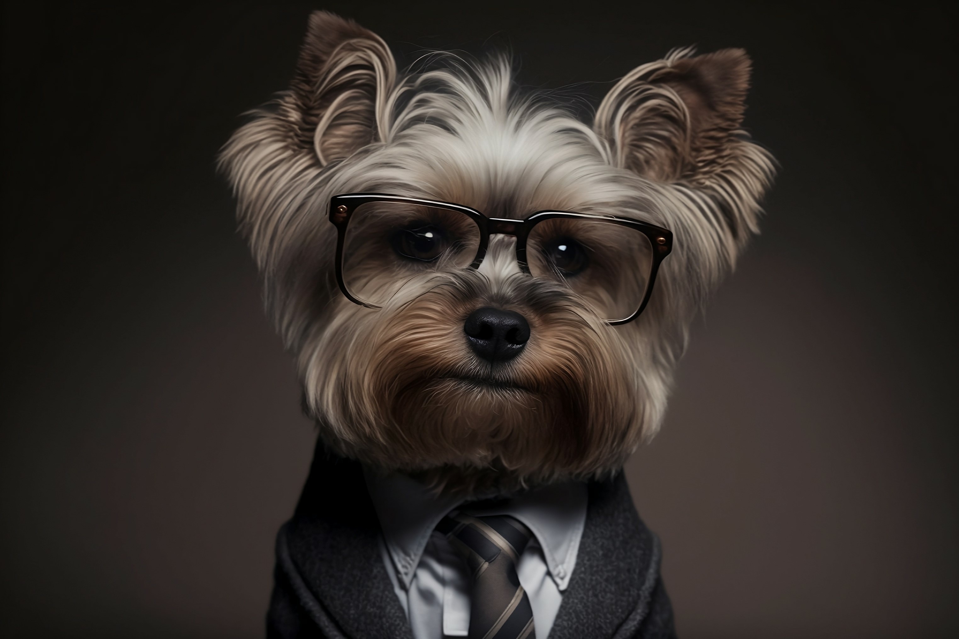 Why did the dog put on a business suit? image