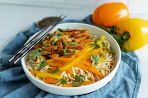 Sesame Chicken and Noodles