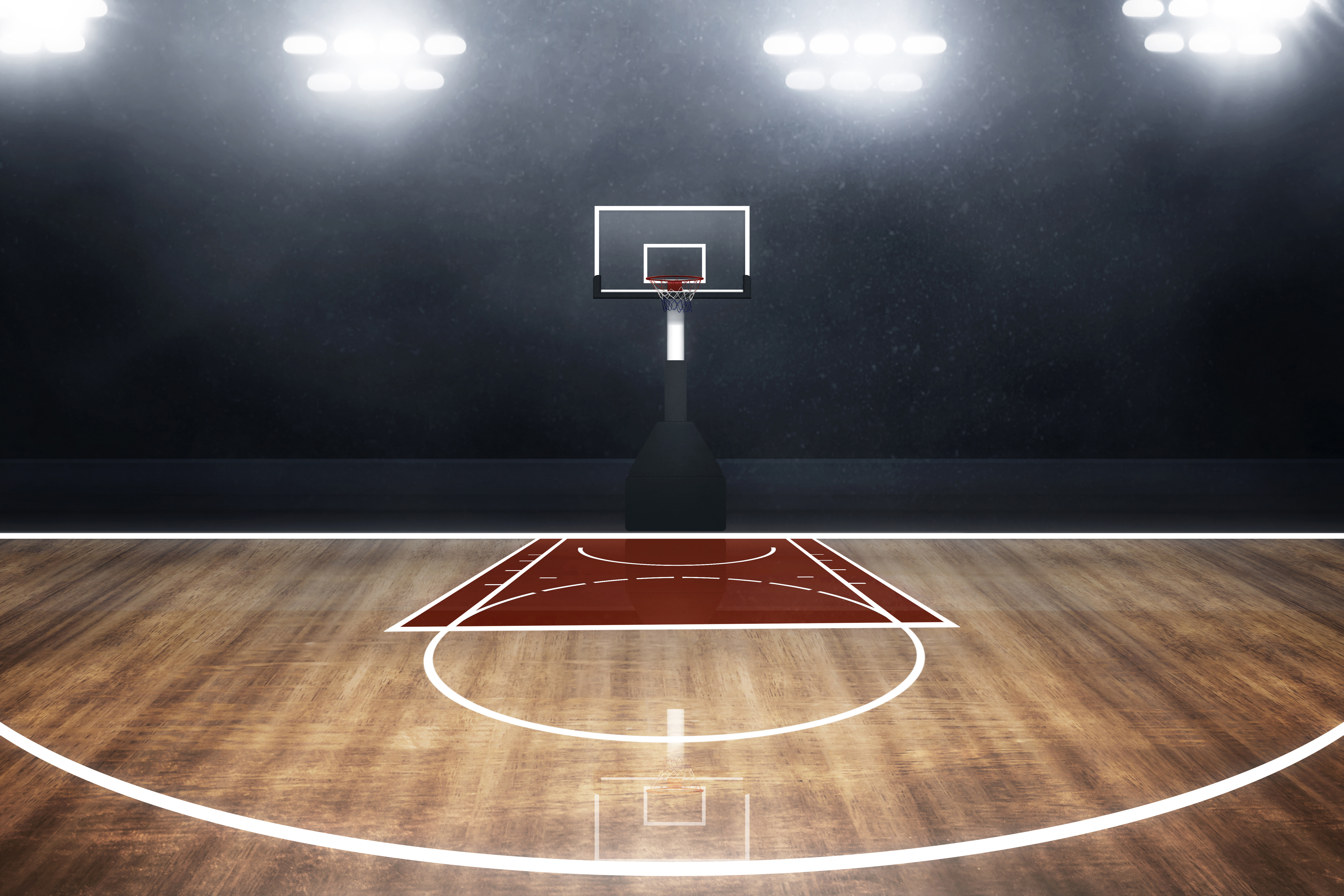Why are basketball courts always wet? image