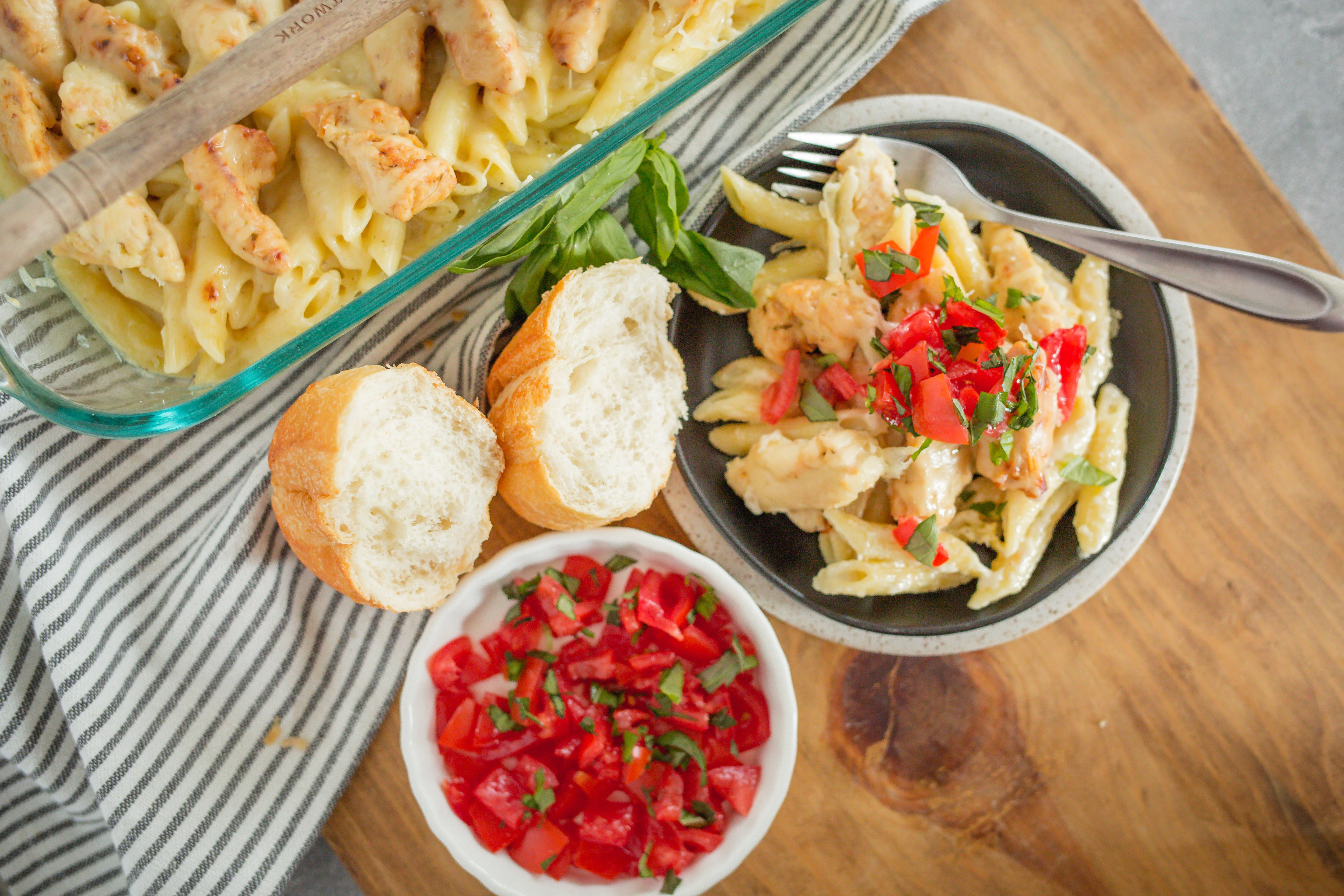 Stay-At-Home Chicken Alfredo Casserole | Cooking Professionally