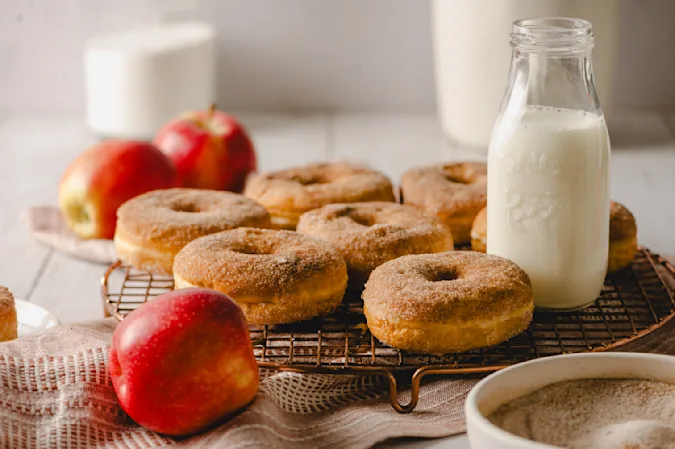 Homemade Apple Cider Donuts-2