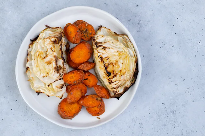 Roasted cabbage and carrots-3