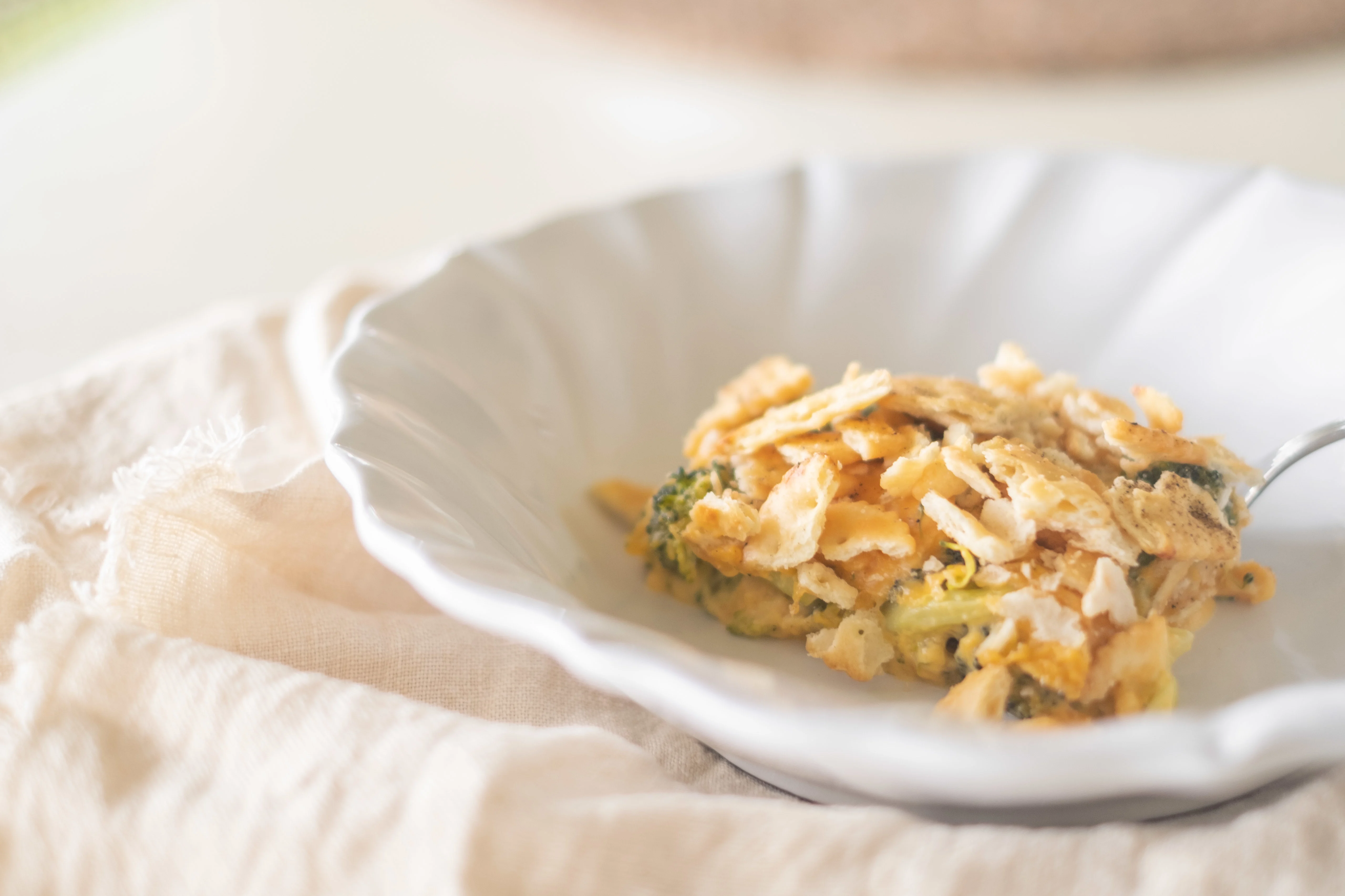 Broccoli Cheese Cracker Casserole Holy Recipe