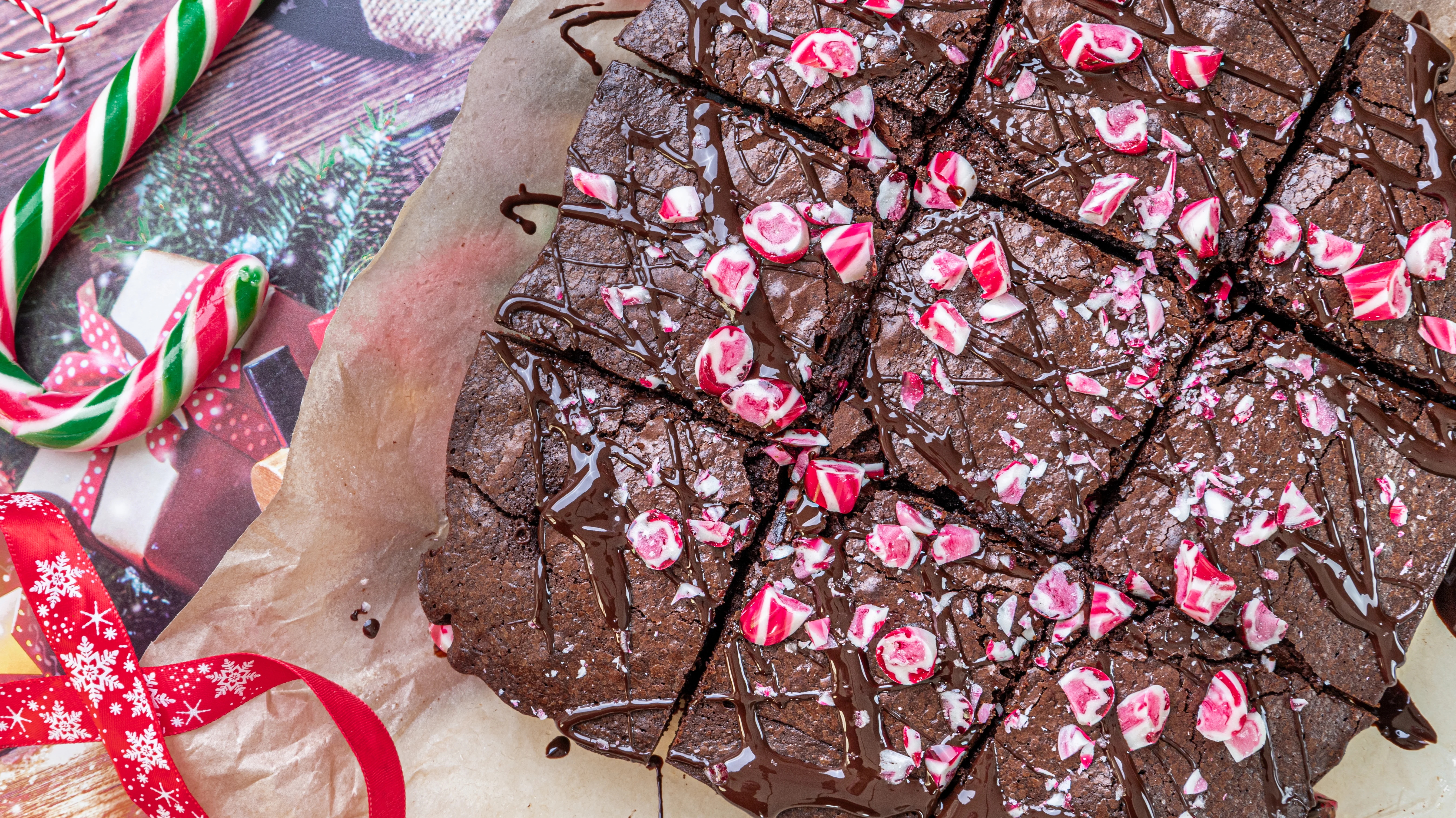 Candy Cane Brownies | Mama's Cooking