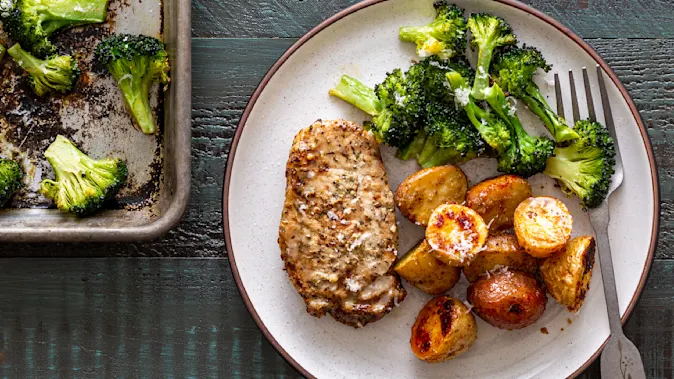Sheet Pan Pork and Veggie Dinner