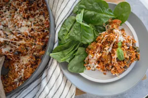 Healthy Supreme Pizza Casserole