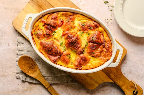 Ham Cheese Croissant Bake 3