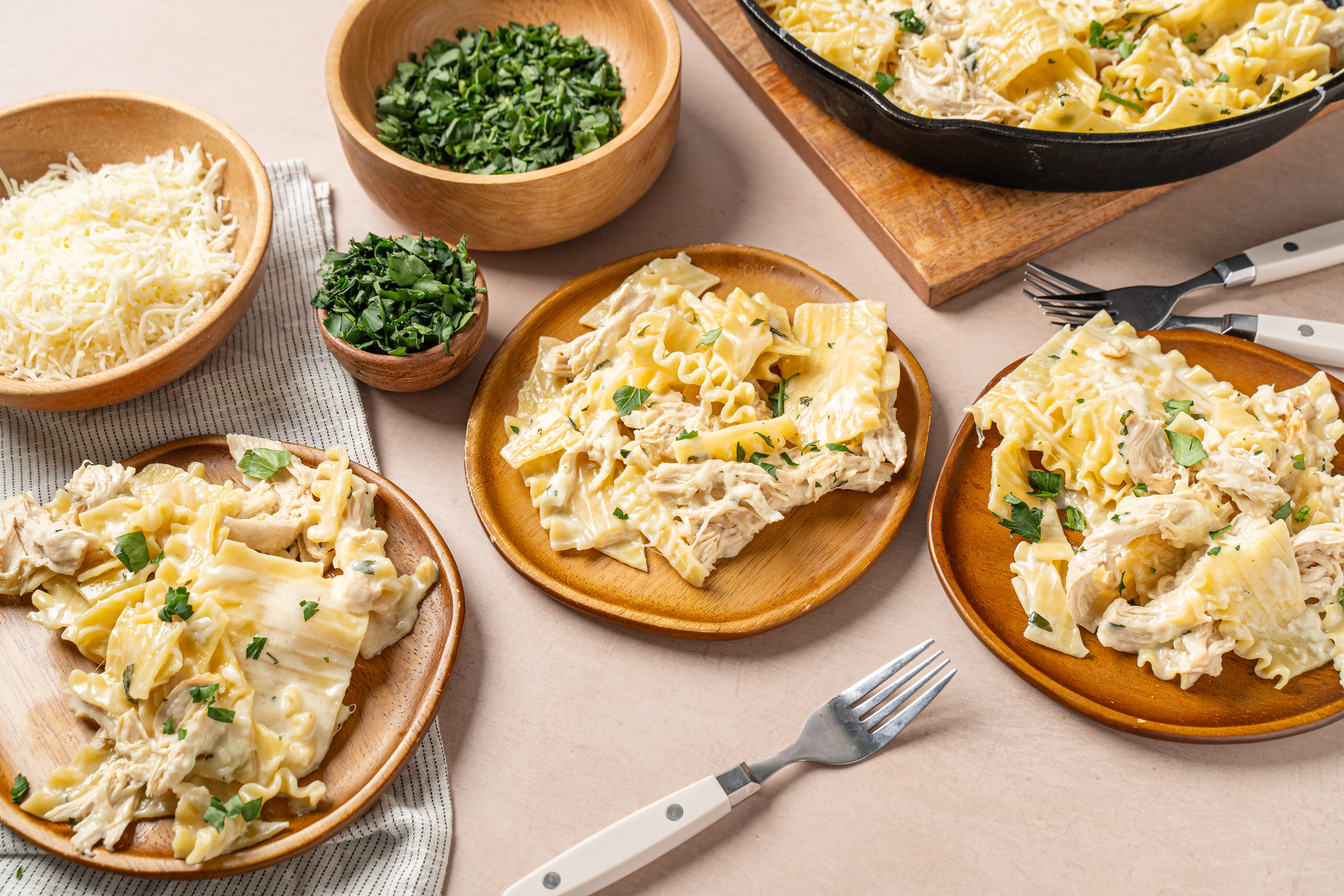 White Chicken Skillet Lasagna | Command Cooking