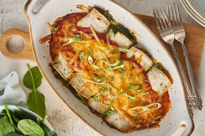 Vegetarian Spinach Enchiladas 06