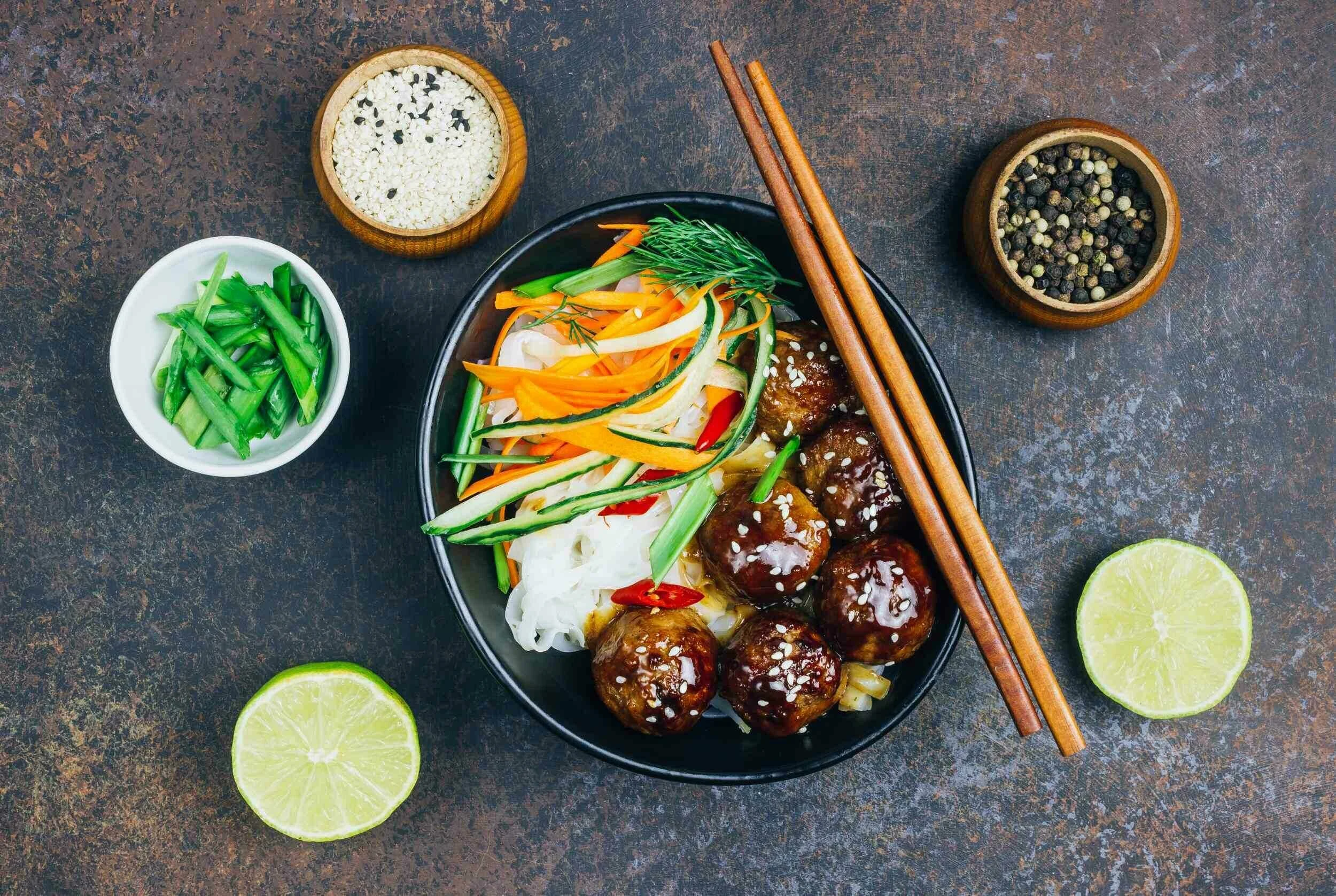 Sticky Mongolian Meatballs | Recipe Reader