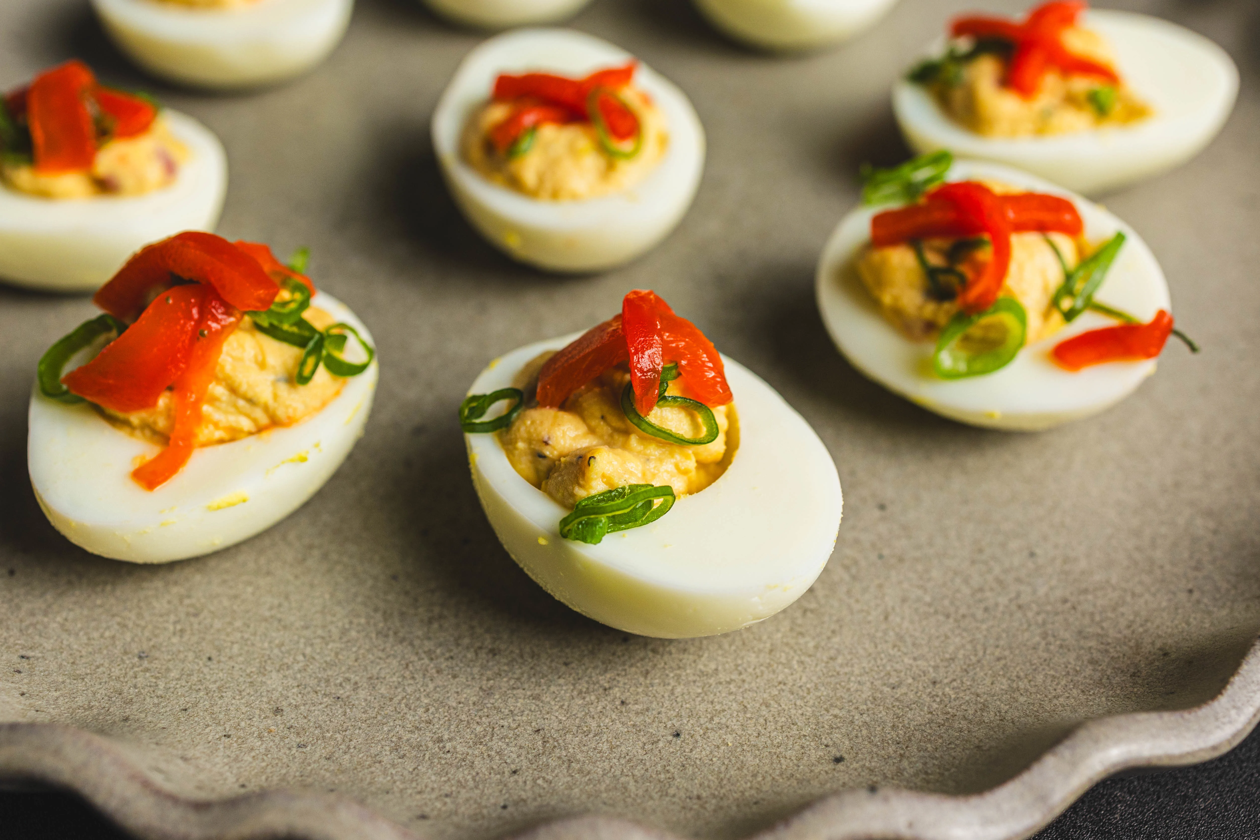 Graduated Deviled Eggs | Recipes Direct