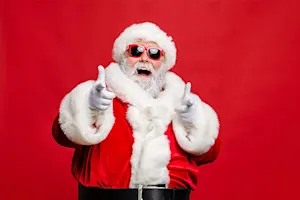 What does Santa call Christmas time? image