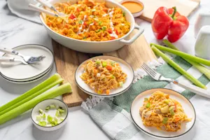 Skinny Buffalo Chicken Casserole