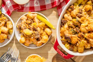 Cheeseburger Tater Tot Casserole