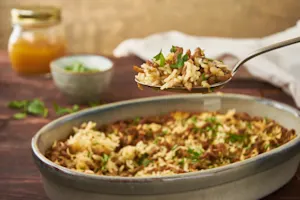 French Onion Beef Bake