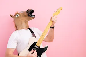 What do you call a horse that plays the violin? image