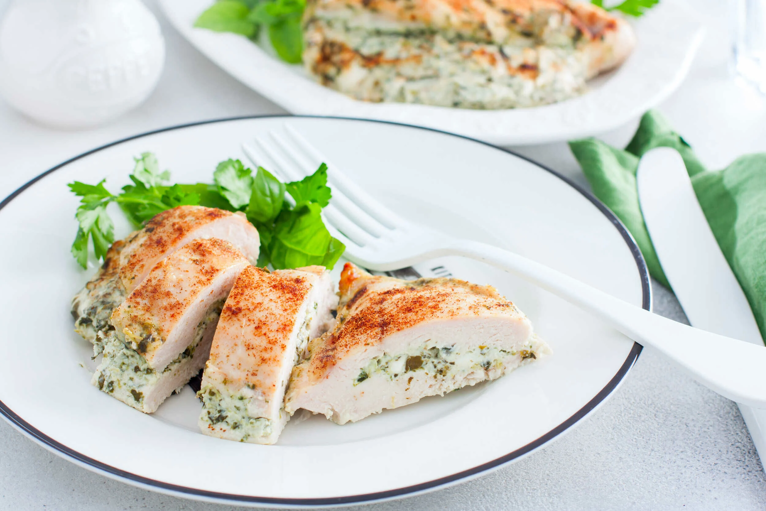 Stuffed Chicken Breast with Spinach & Cheese | Cooking Professionally