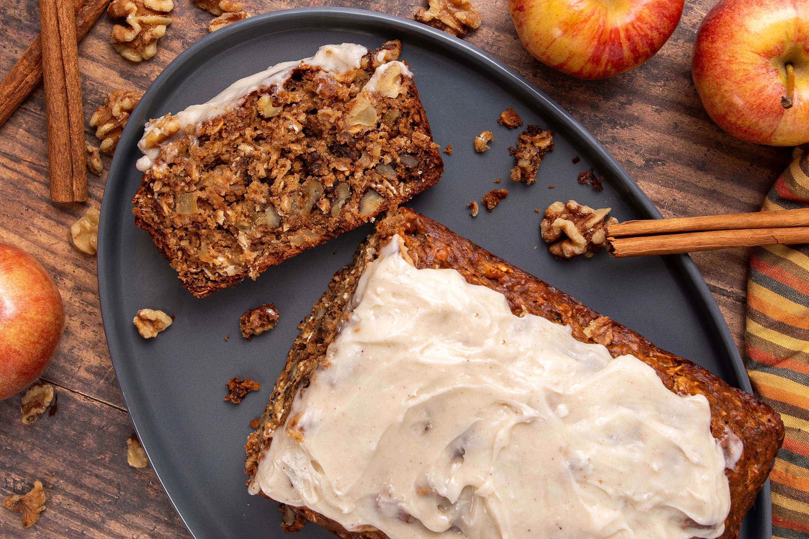 Amazing Apple Walnut Bread | Lazy Cooking
