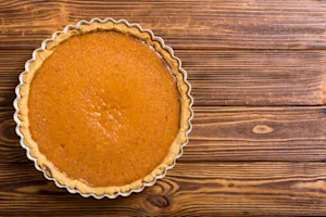 What's the problem with eating too much pumpkin pie at this time of year? image