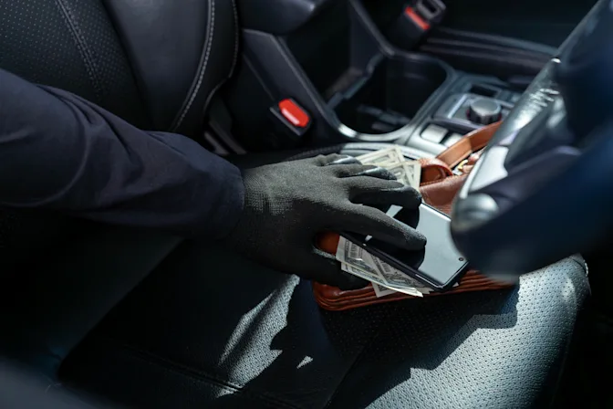 valuables in glovebox
