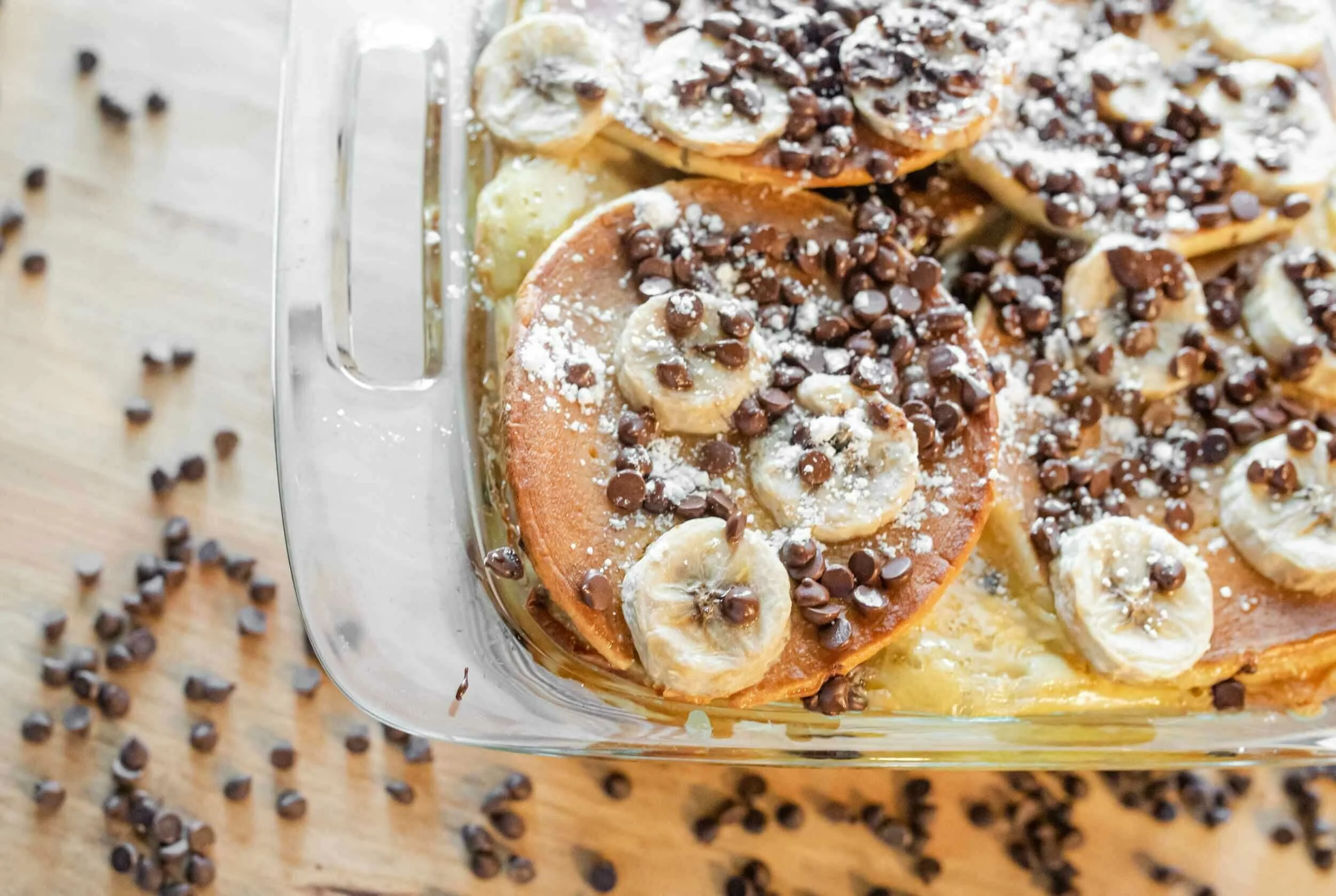 Chocolate-Banana Pancake Casserole | Recipe Reader