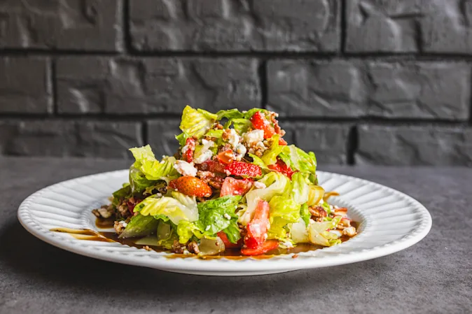 Salty Sweet Strawberry Salad