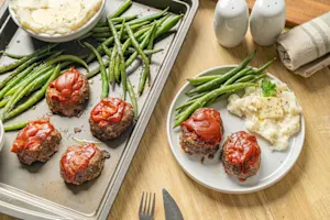 Mini Meatloaf Sheet Pan Bake-5