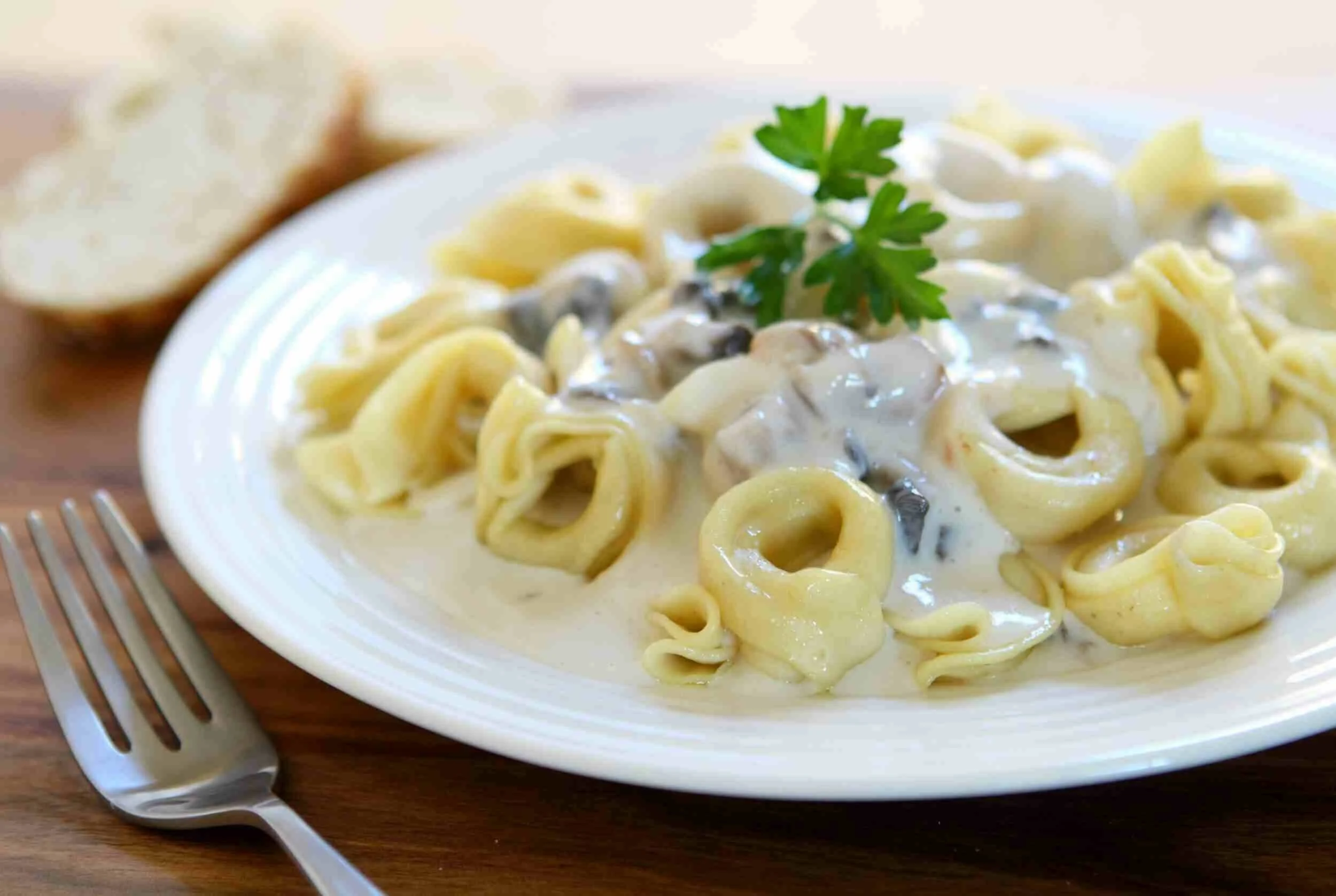 Tortellini with Mushroom Cream Sauce | Cooking Professionally
