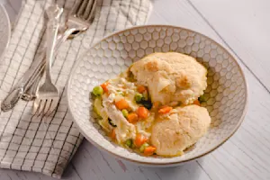 Rotisserie Chicken & Dumpling Bake