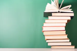 Where do books sleep? image