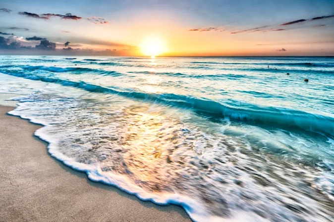 What washes up on miniature beaches? image