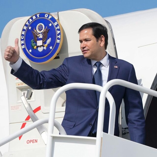 Secretary Marco Rubio aboard Air Force Three